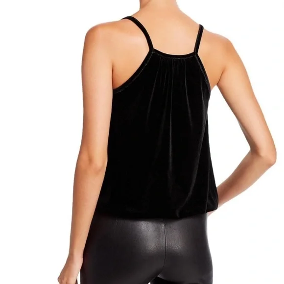 Aqua for Bloomingdales velvet cross front cami - Picture 2 of 3